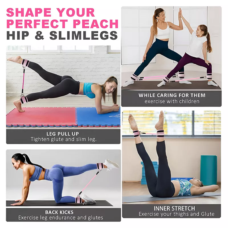 TPE Resistance Bands with Ankle Straps - Image 3