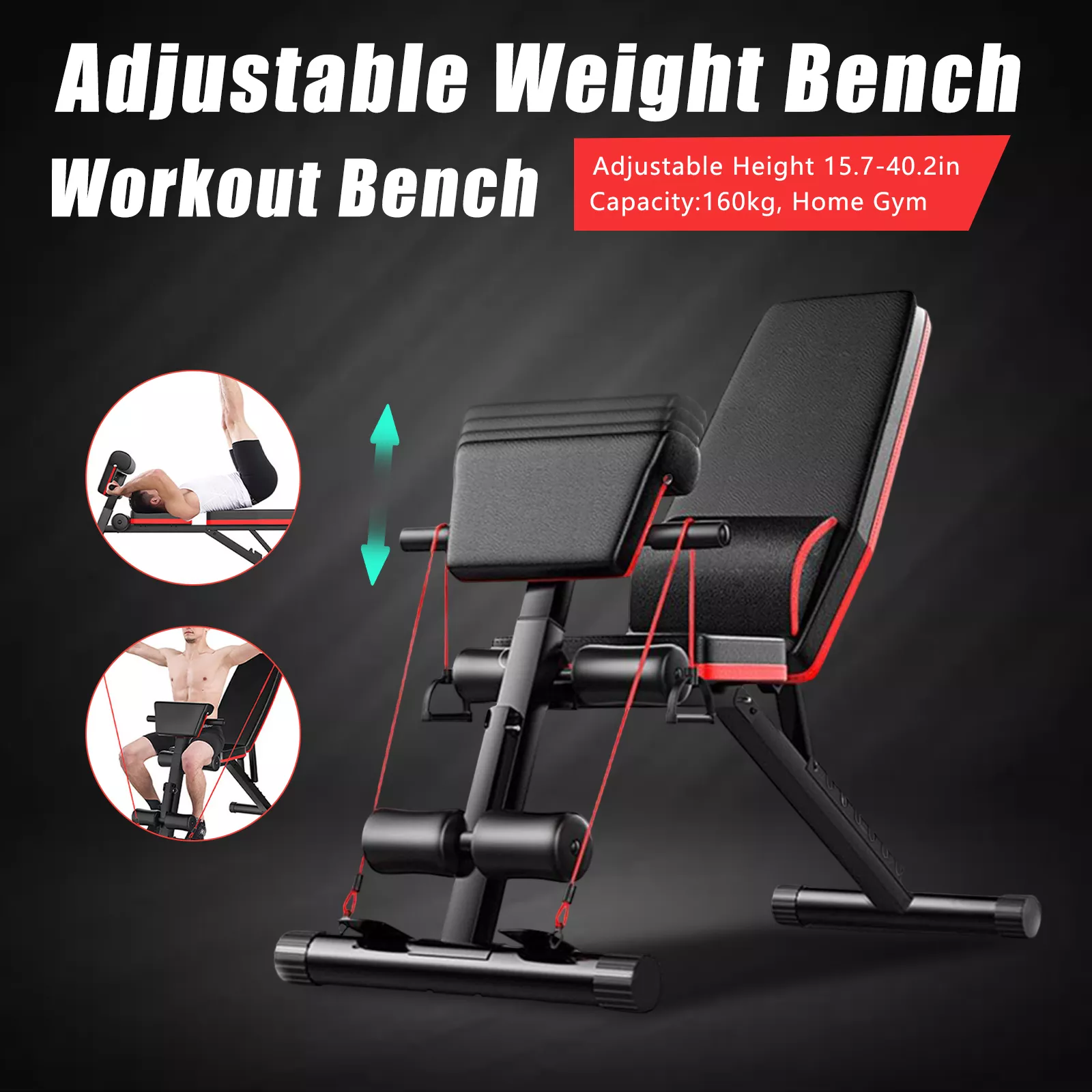 Adjustable Weight Bench - Full Body Workout & Foldable Incline Decline Exercise Bench - Image 3