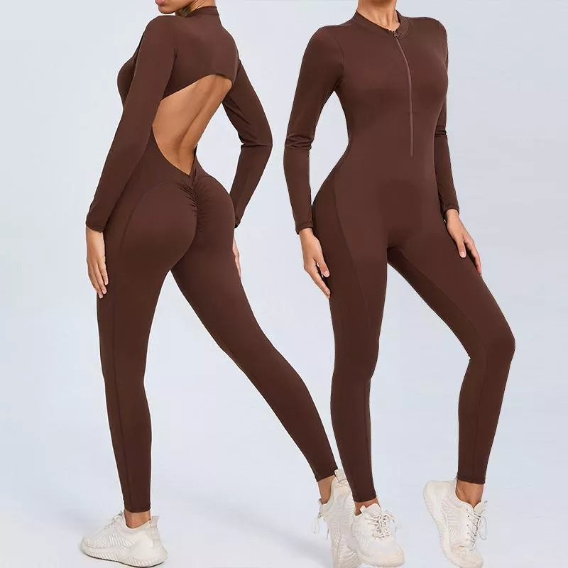 Women's V-Back Sports Jumpsuit