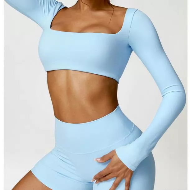 Women's 2-Piece Long Sleeve Gym Set