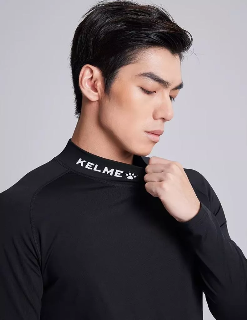 Men’s High Neck Compression Training Shirt – Quick-Dry Athletic Fit - Image 3