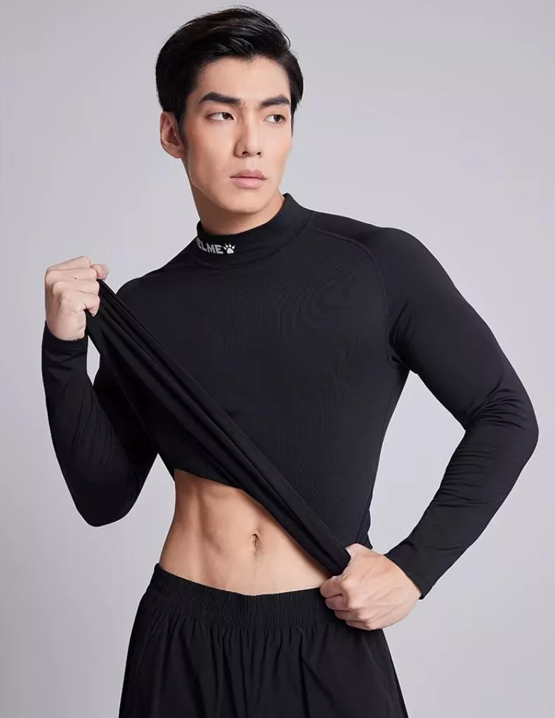 Men’s High Neck Compression Training Shirt – Quick-Dry Athletic Fit - Image 4