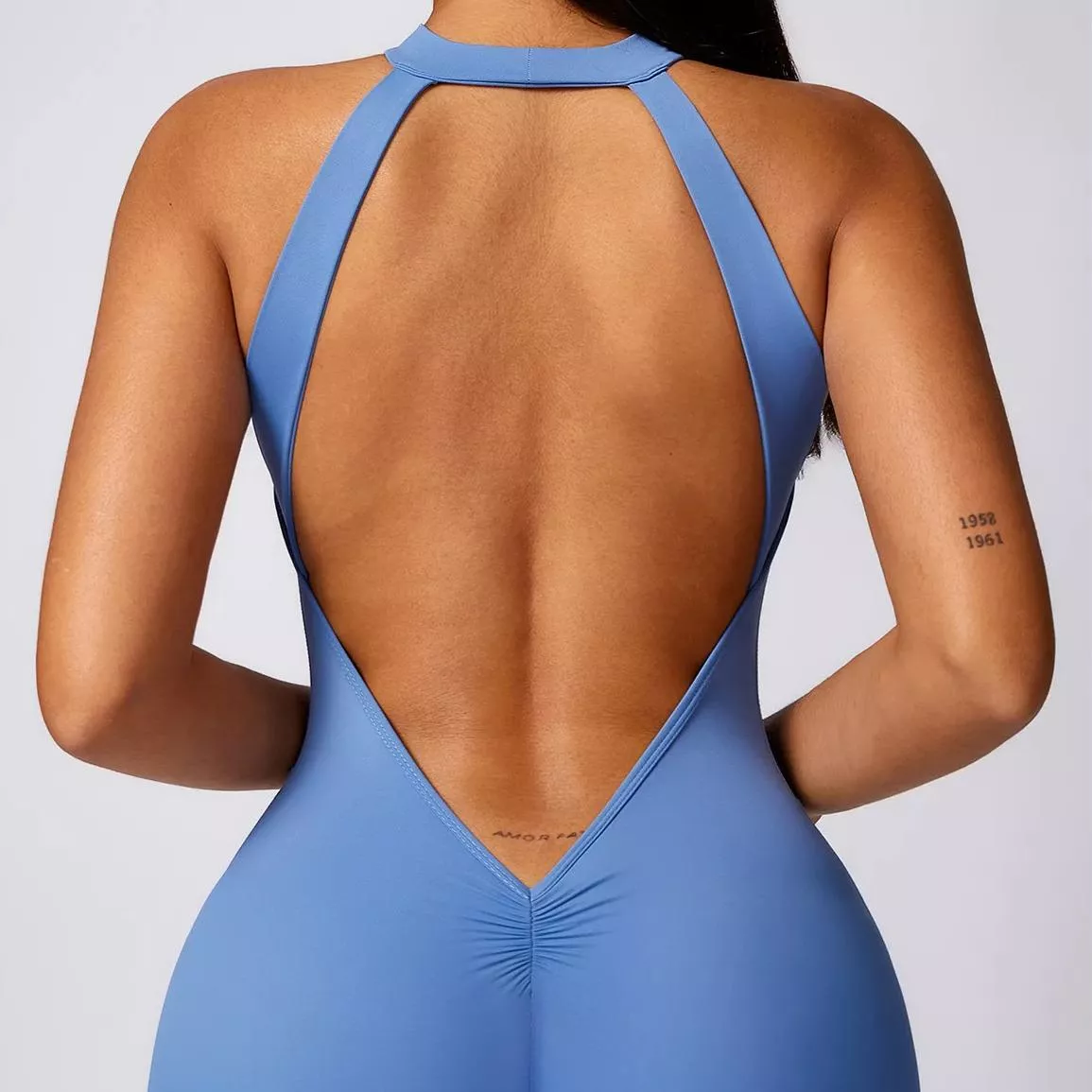 Women's Backless Sports Bodysuit - Image 5