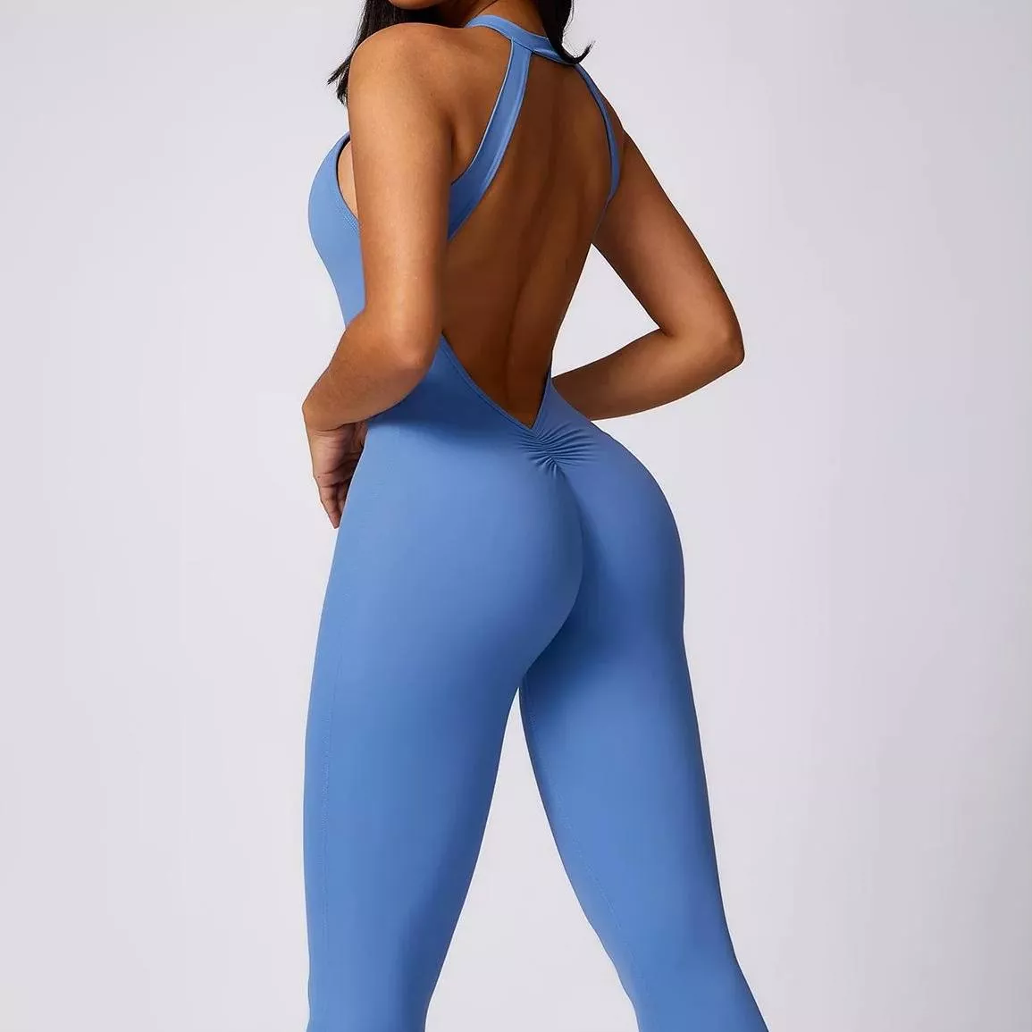 Women's Backless Sports Bodysuit - Image 7