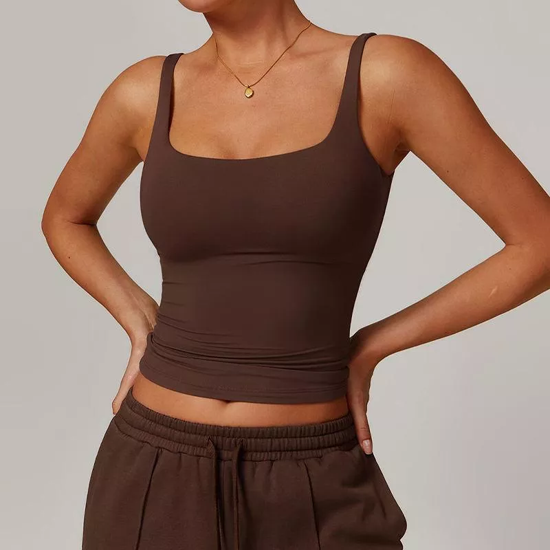 Women's Quick-Dry Yoga Tank Top - Shockproof, Breathable & Skintight Activewear - Image 2