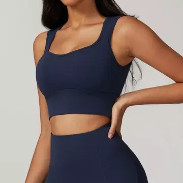 Women's Backless Push-Up Sports Bra – Breathable, Shockproof Gym Tank Top