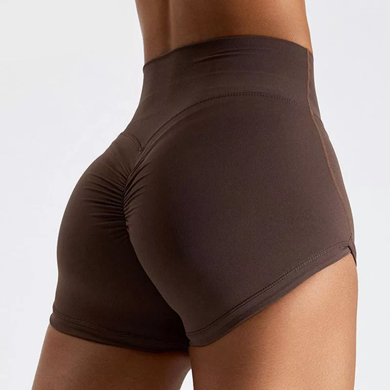 Scrunch Butt Yoga Shorts - Women's High-Waisted Workout & Running Shorts