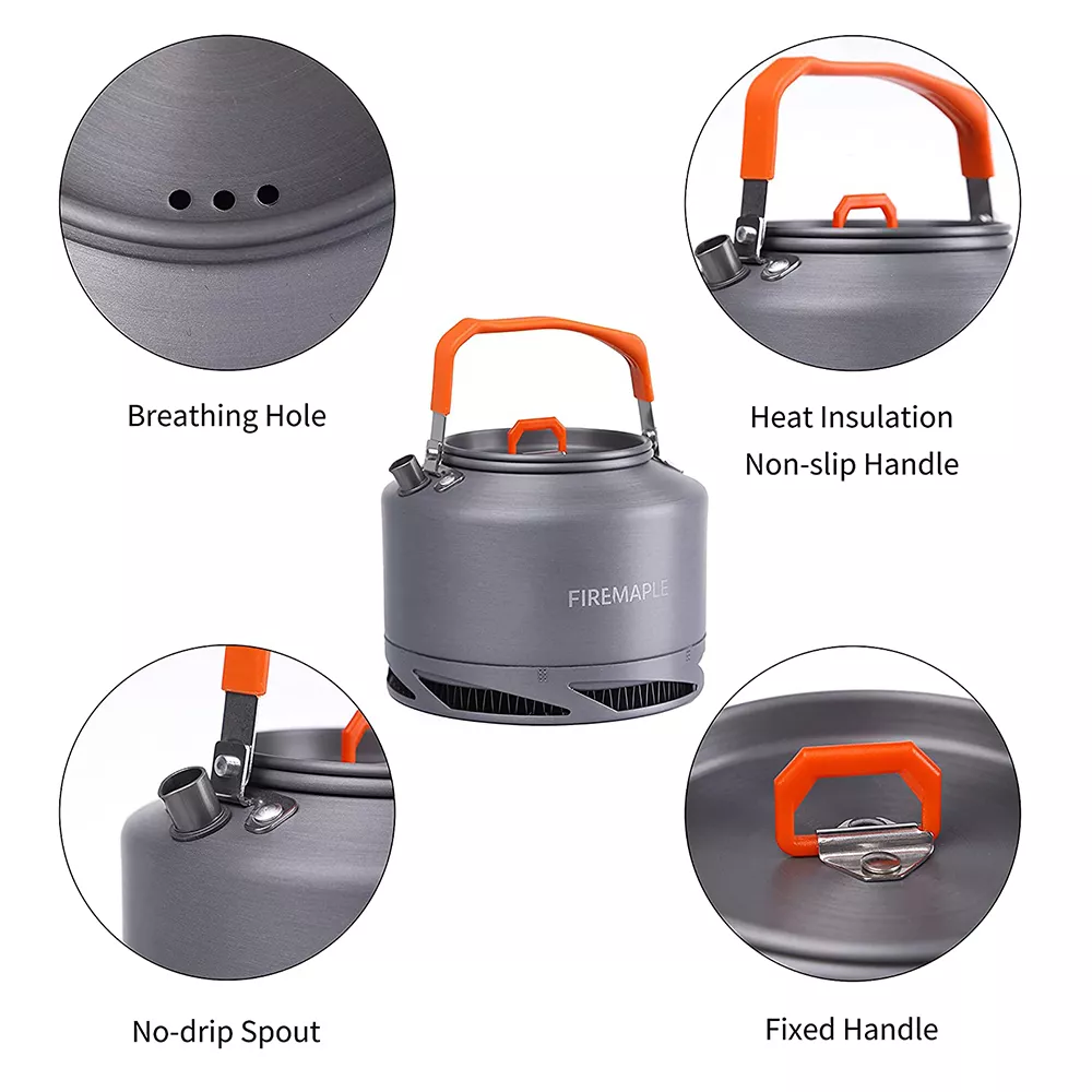 Lightweight Camping Kettle with Heat Exchanger - Image 3