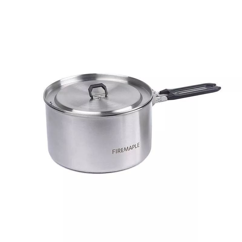 Compact Stainless Steel Camping Cookware Set