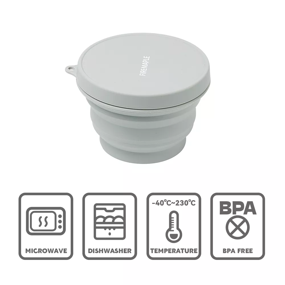 Collapsible Silicone Camping Bowl - Image 2