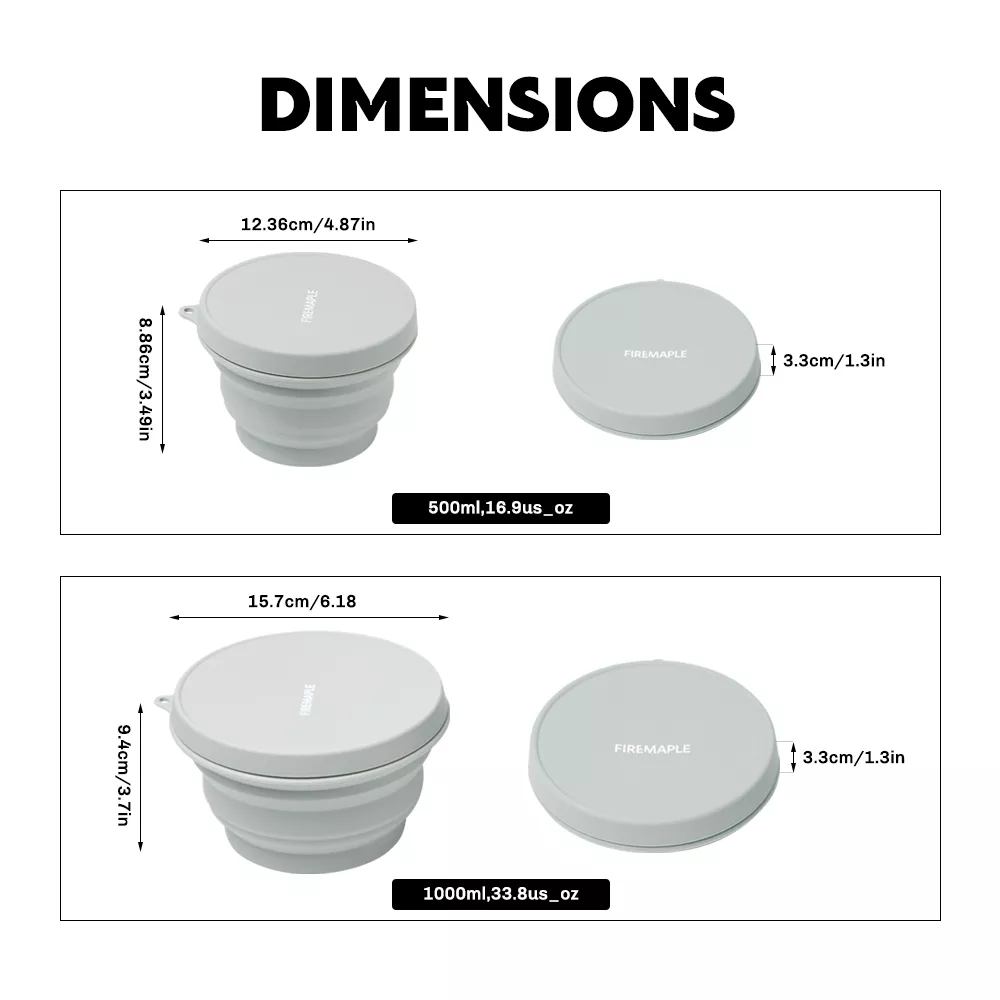 Collapsible Silicone Camping Bowl - Image 4