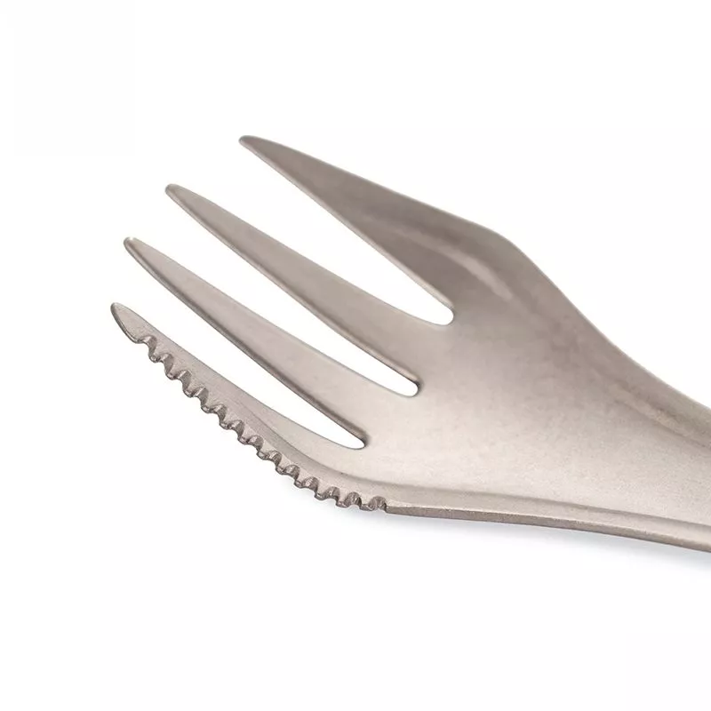 Lightweight 3-in-1 Titanium Spork - Image 4