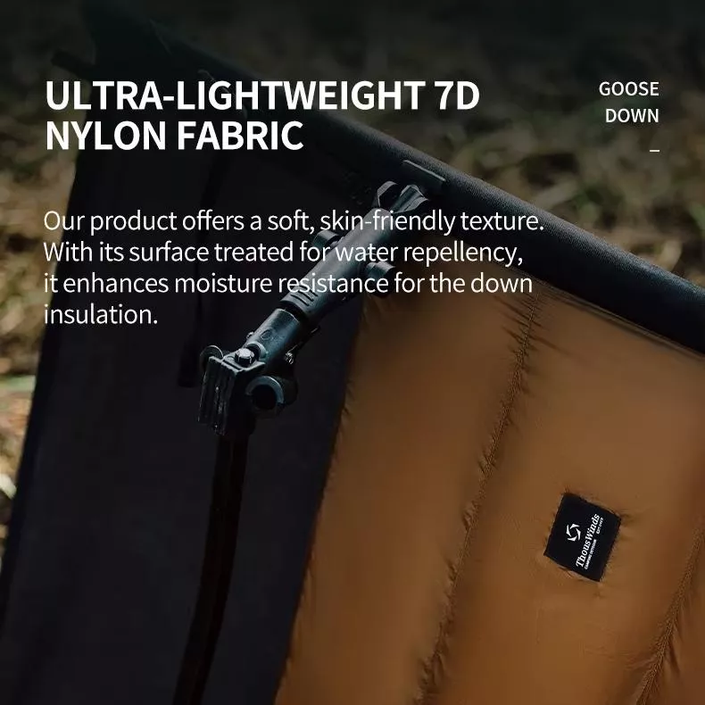 Ultralight Down Sleeping Bag for Camping Cots – Waterproof & Warm - Image 4