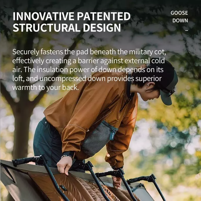 Ultralight Down Sleeping Bag for Camping Cots – Waterproof & Warm - Image 3