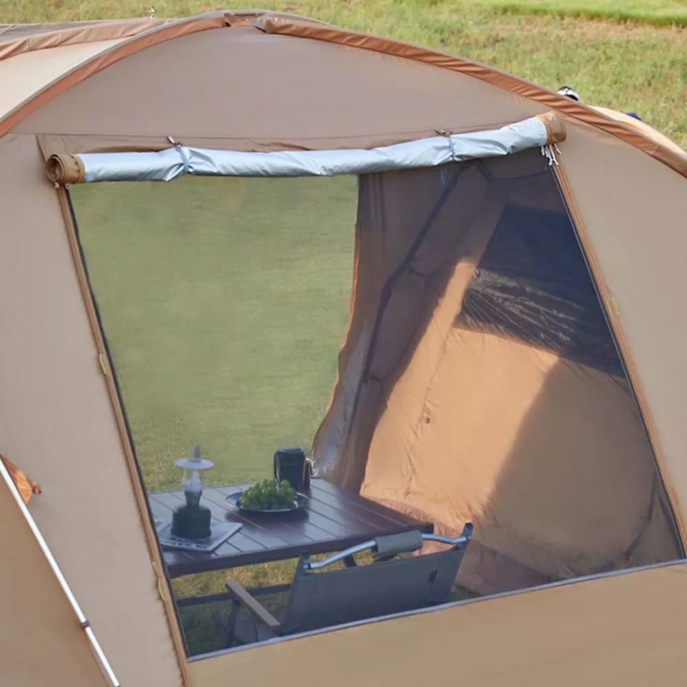 2-Bedroom Tunnel Camping Tent - Waterproof, Portable & Spacious - Image 6