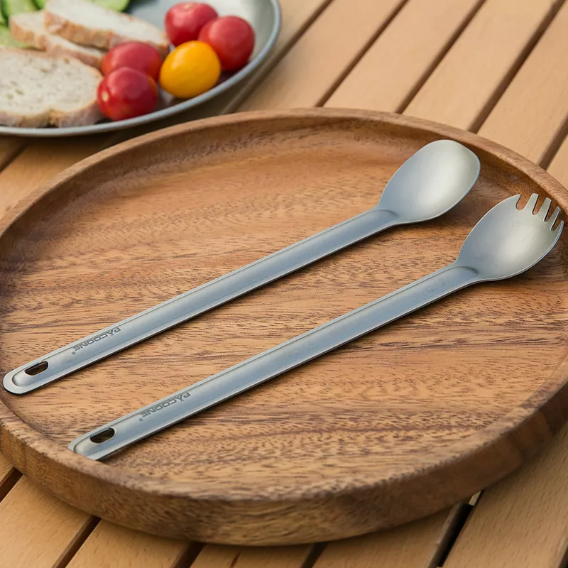 Portable Titanium Spork for Camping and Hiking - Image 2