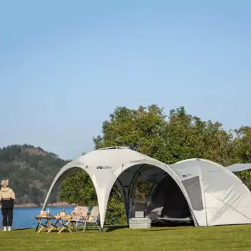 Waterproof 4-Person Glamping Tent – Spacious & Durable for All-Season Camping