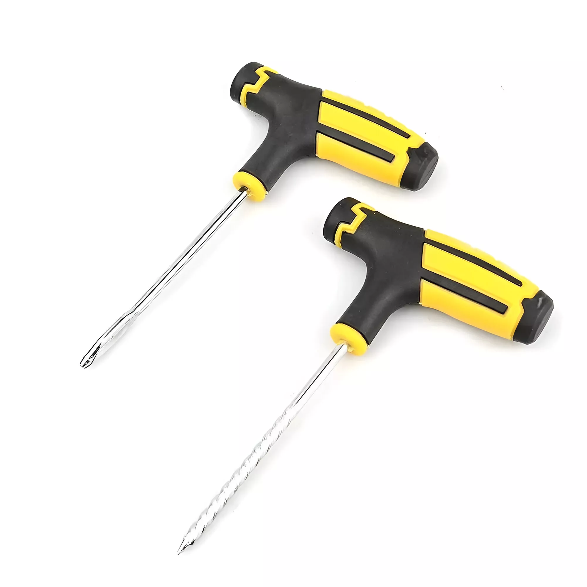 Car Tire Repair Tool Kit – Tubeless Tire Puncture Plug Set for Auto & Bike