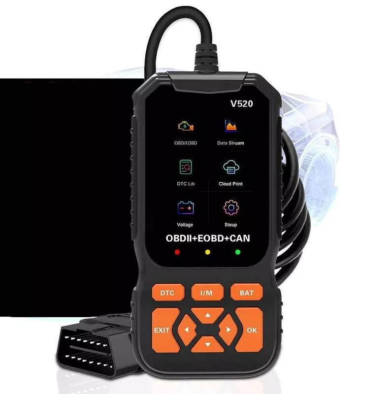 V520 OBD2 Car Diagnostic Scanner with Cloud Printing & Live Data Streaming