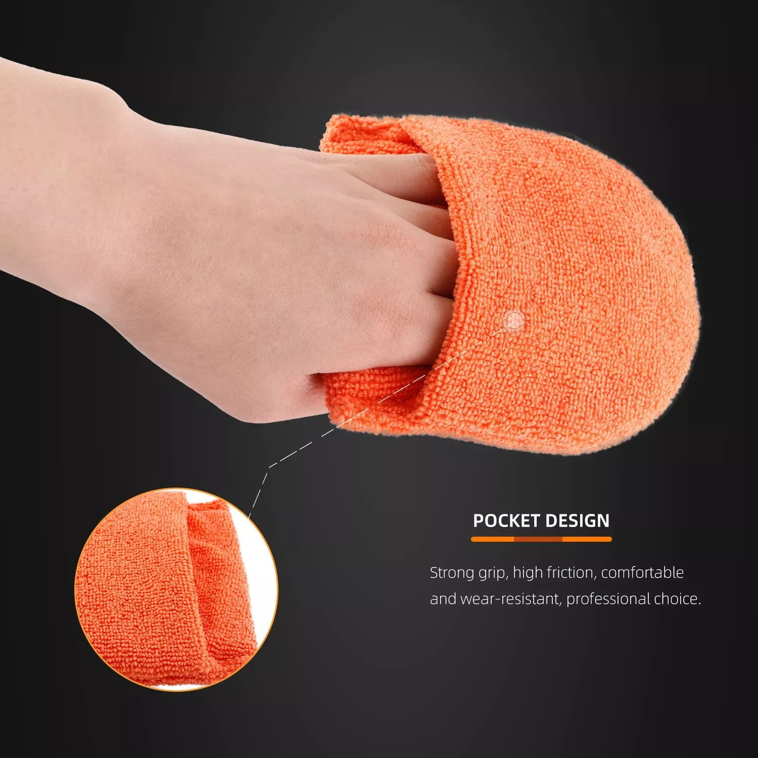 Soft Microfiber Car Wax Applicator Pad Polishing Sponge for Auto Care - Image 4