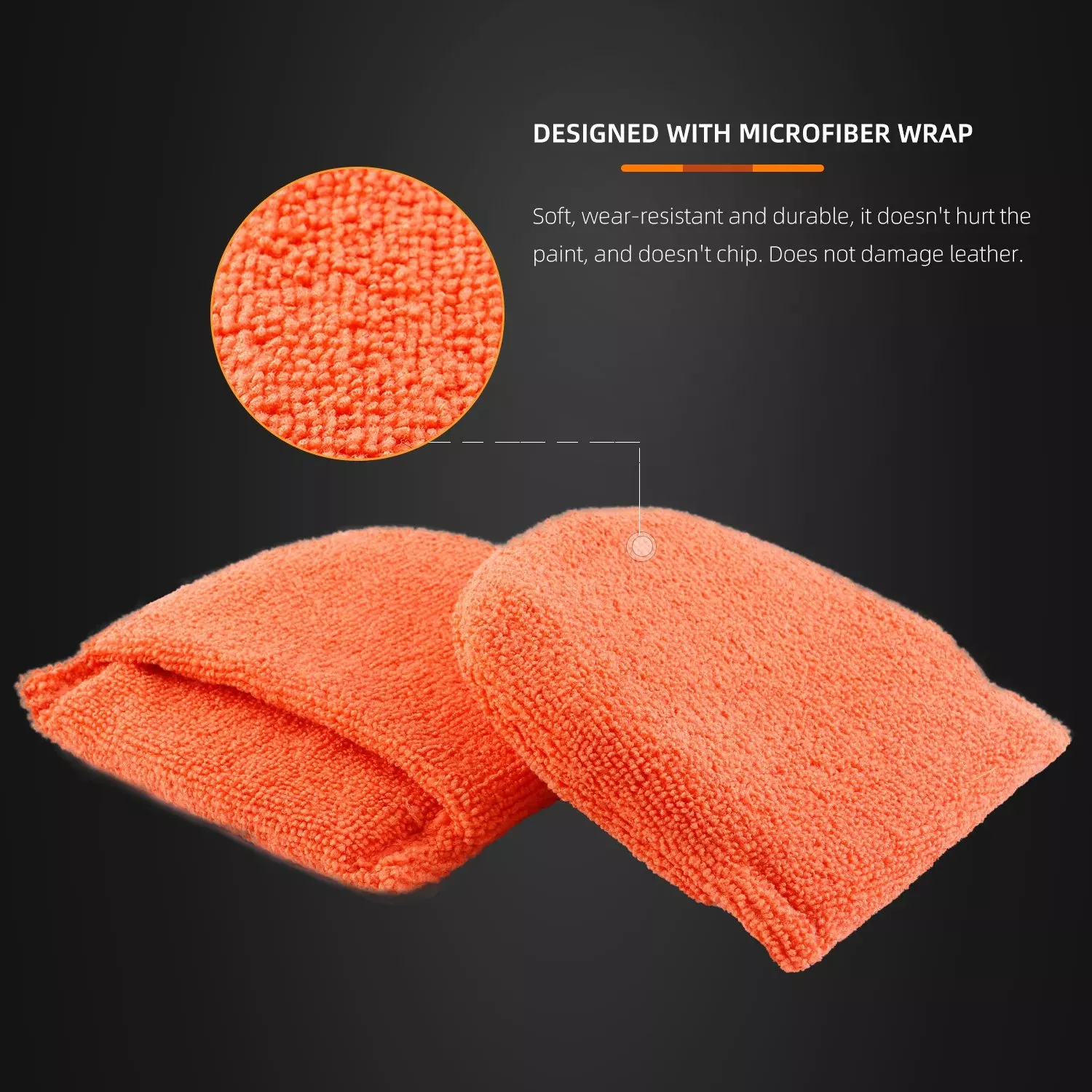Soft Microfiber Car Wax Applicator Pad Polishing Sponge for Auto Care - Image 3