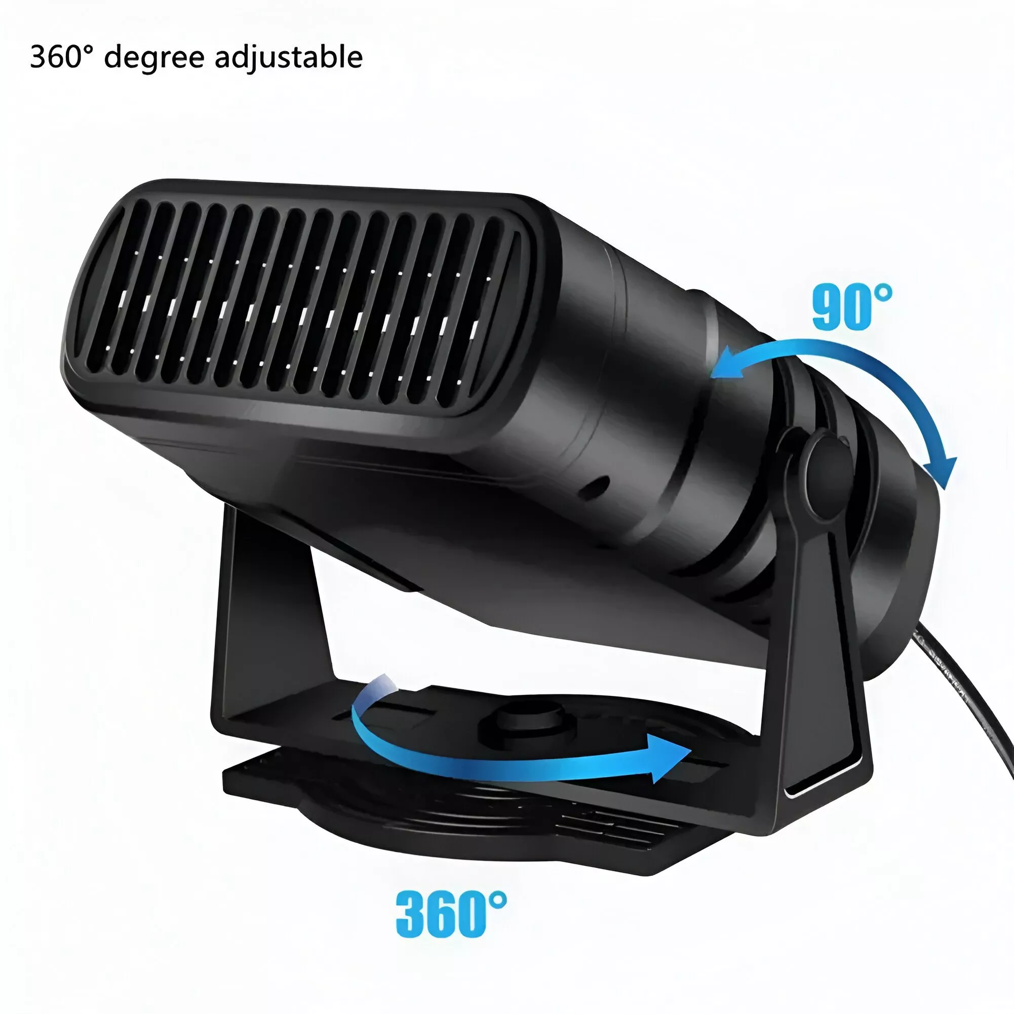 12V/24V Electric Car Heater & Air Cooler Fan - Defroster & Demister for Windshield - Image 5