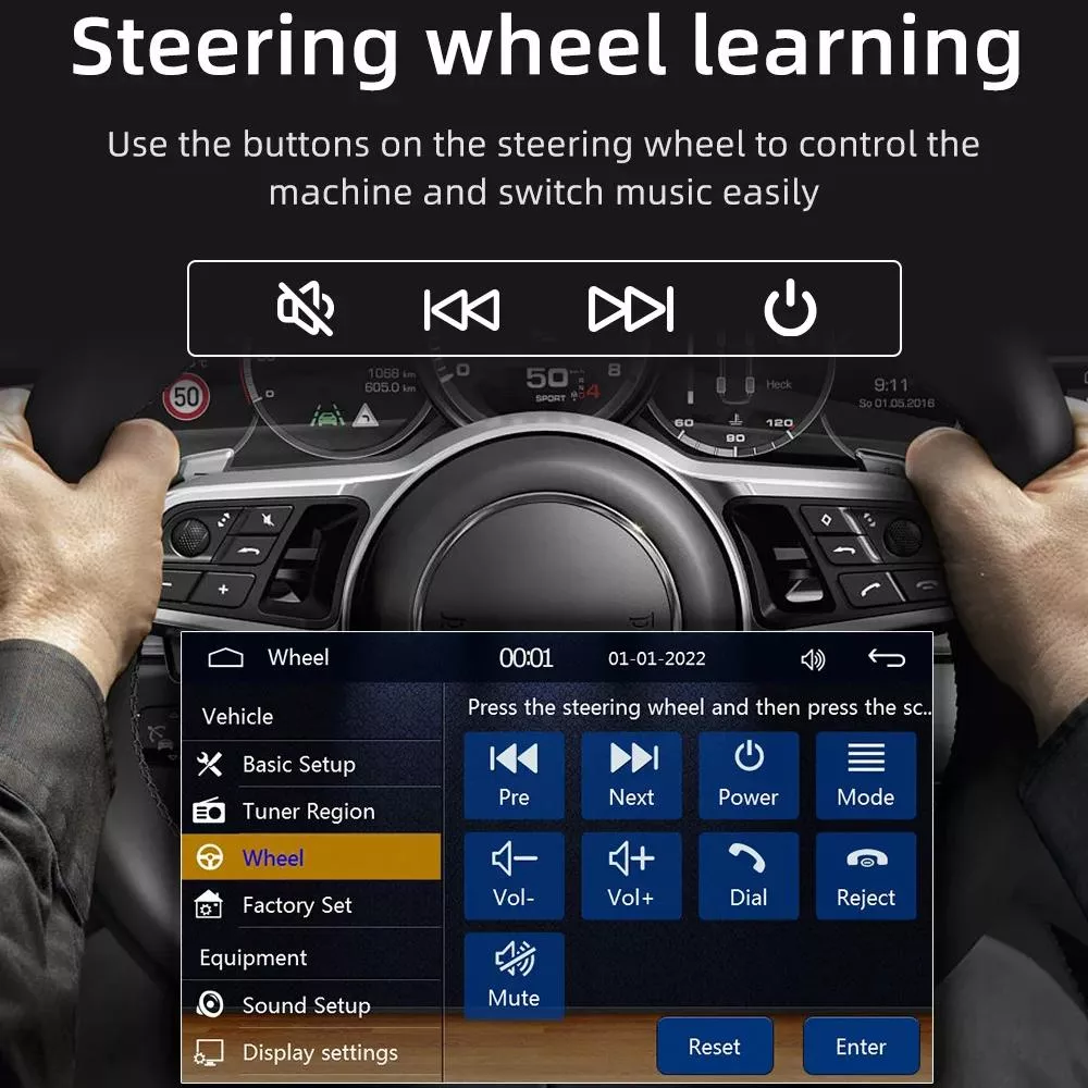 7-Inch 1-DIN Car Radio MP5 Multimedia Player - Image 3