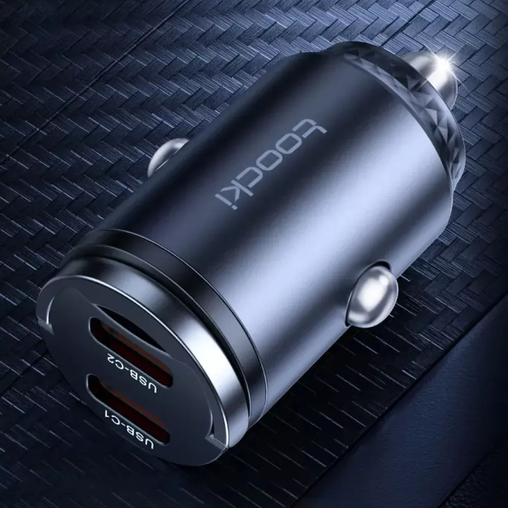 45W Fast Car Charger USB C Adapter