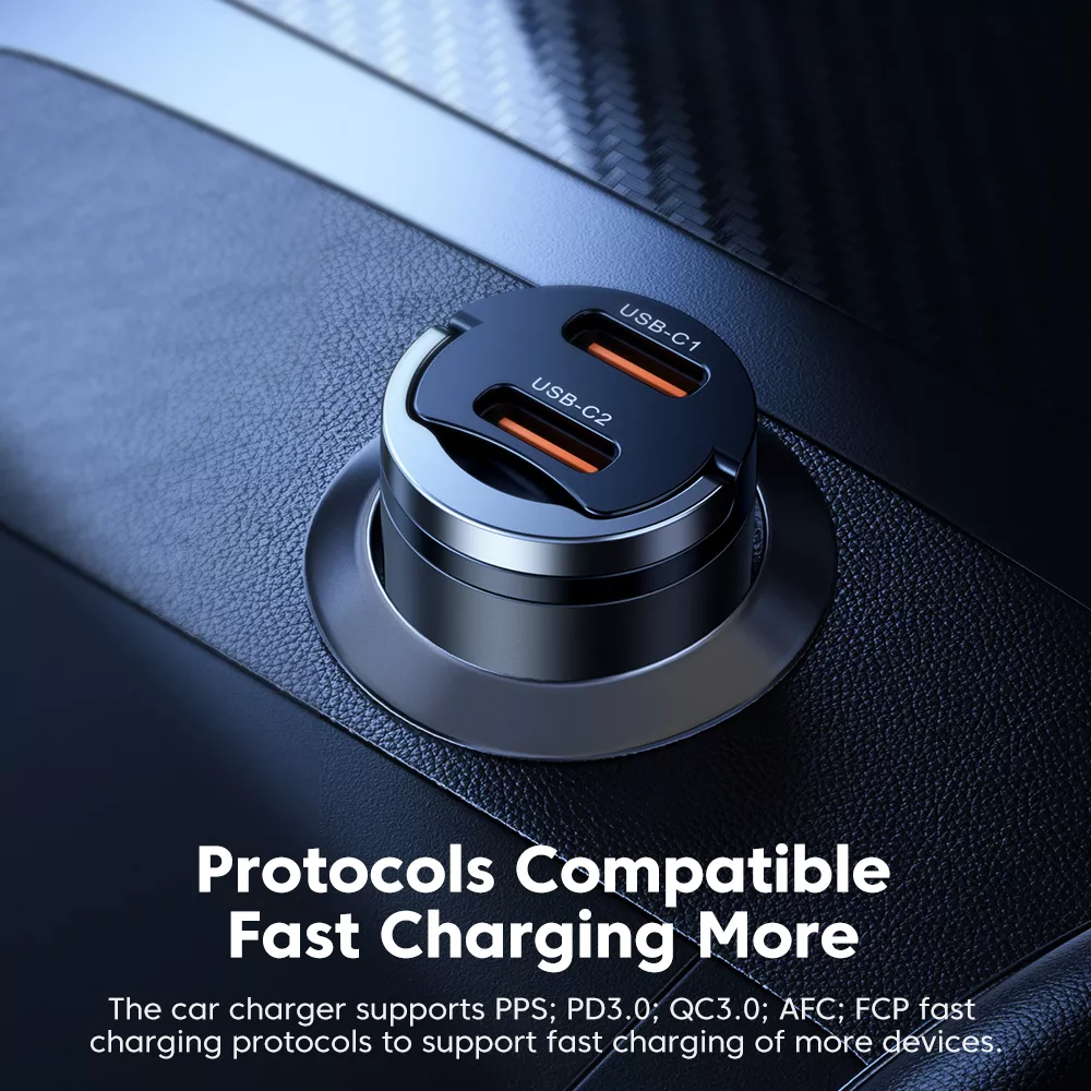 45W Fast Car Charger USB C Adapter - Image 4