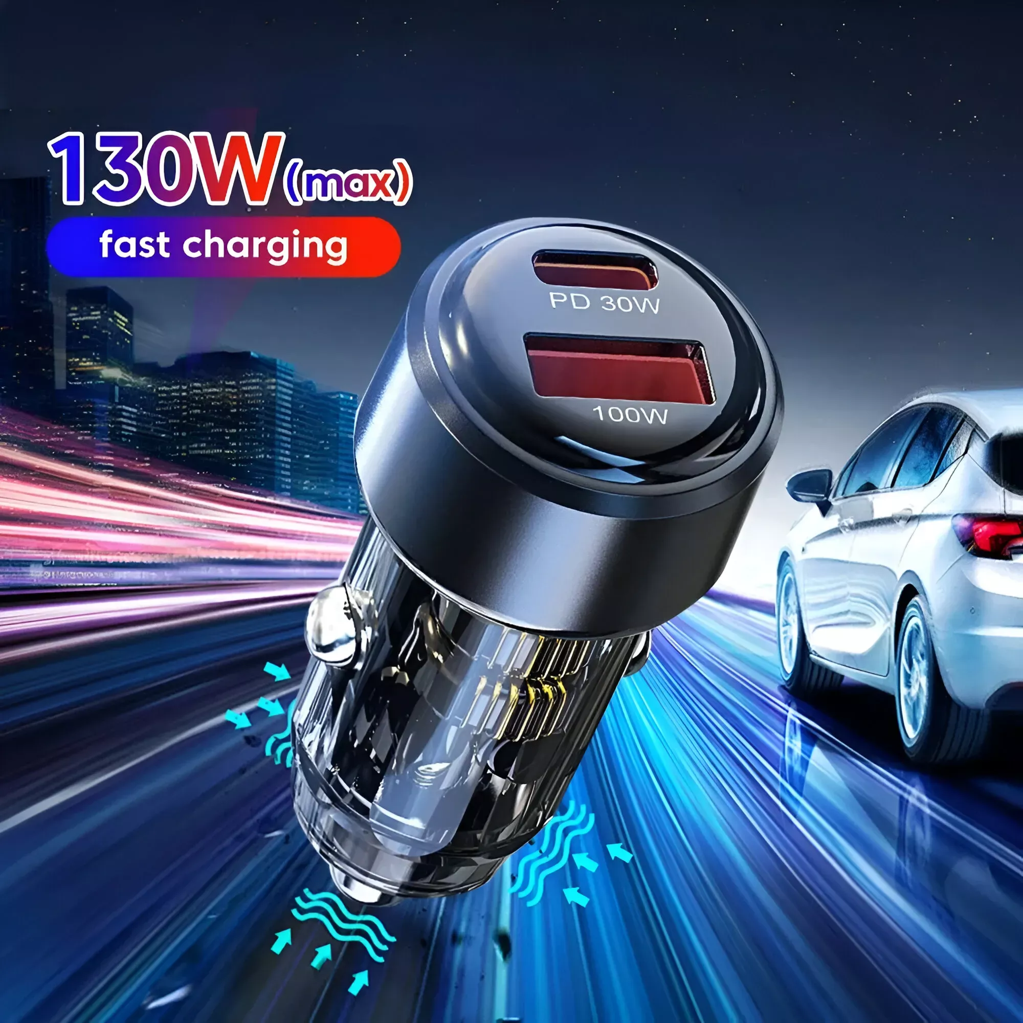 130W Mini Car Charger - Image 2