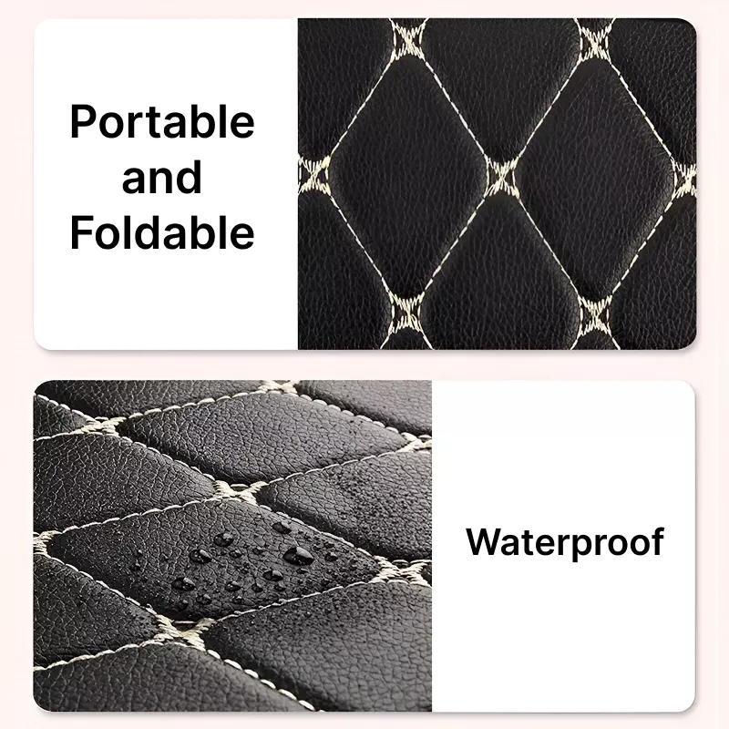 Portable 30cm PU Leather Car Trunk Storage Box - Image 4