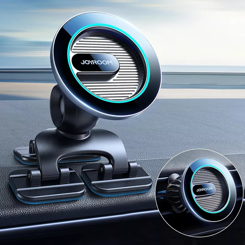 Magnetic Car Phone Holder for Curved Surfaces, Dashboard Phone Mount - Image 2