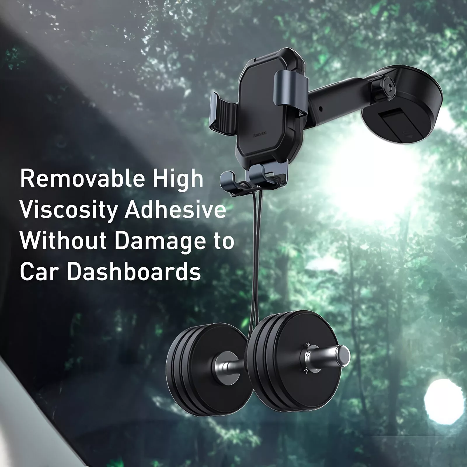 Gravity Car Phone Holder with Suction Cup - Image 4