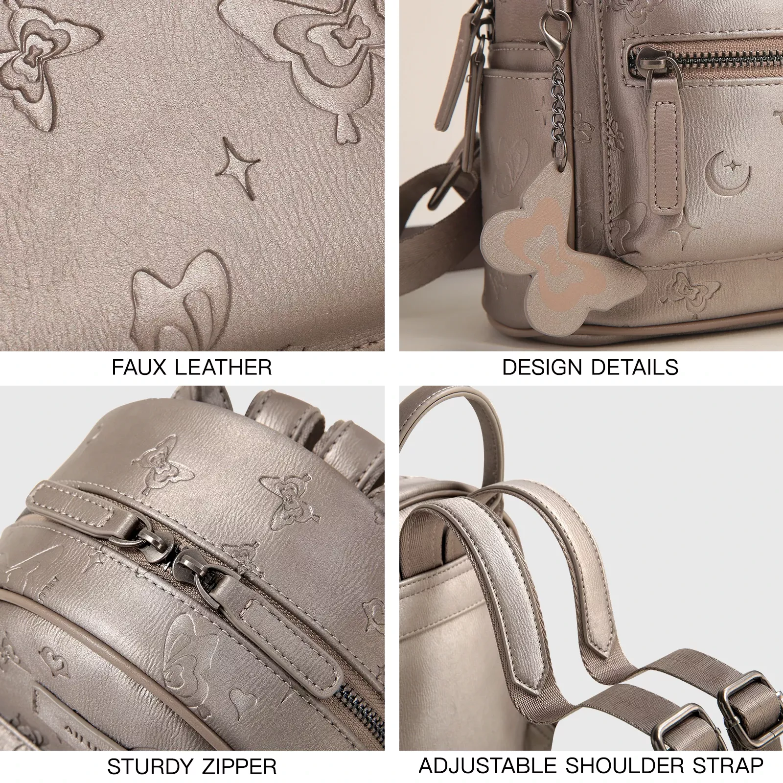 Cute Mini Leather Backpack for Women - Image 5