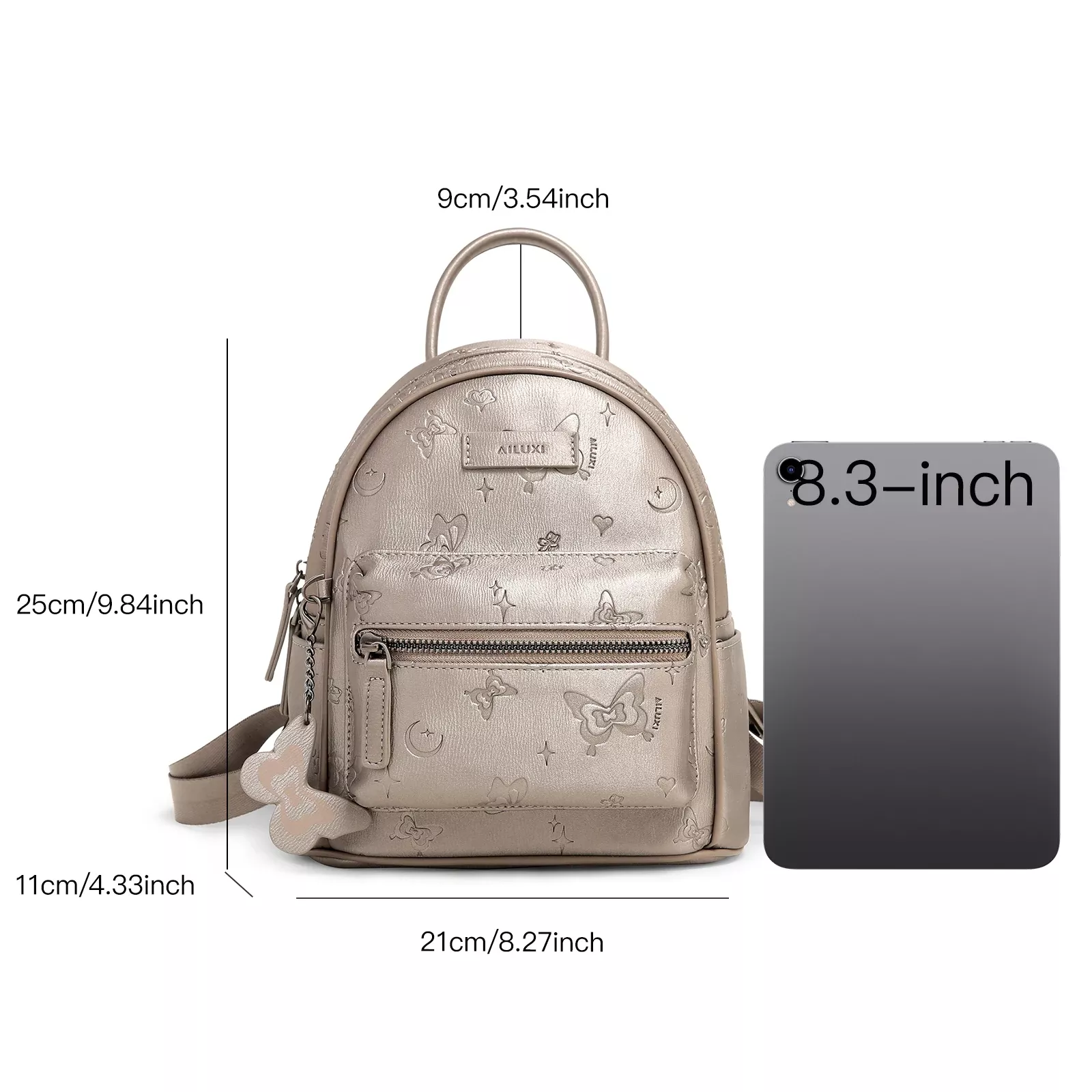 Cute Mini Leather Backpack for Women - Image 7