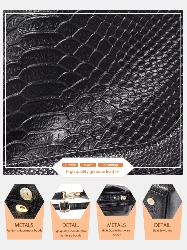 Trendy Leather Shoulder Bag for Women - Image 6