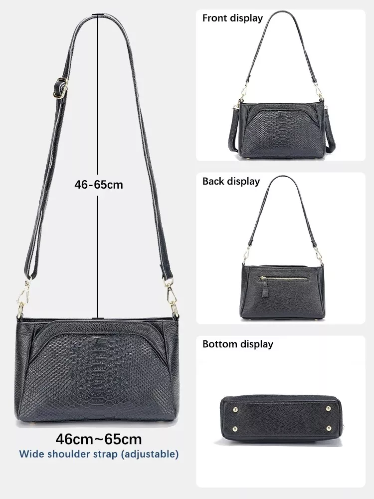 Trendy Leather Shoulder Bag for Women - Image 5