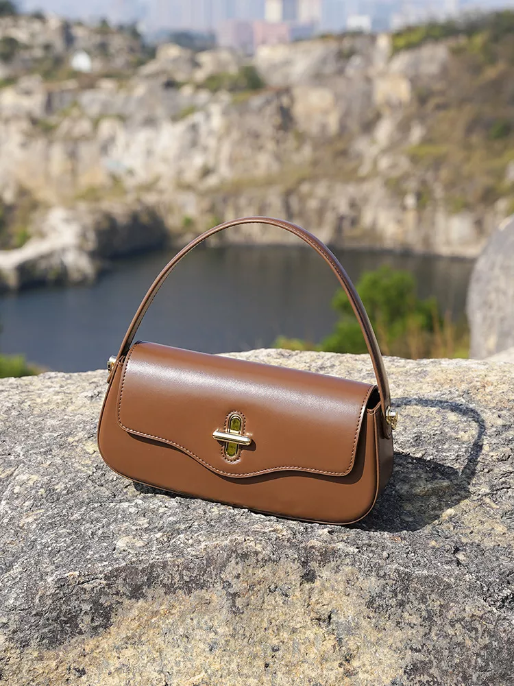 Luxury Genuine Leather Crossbody Satchel Handbag for Women - Image 5