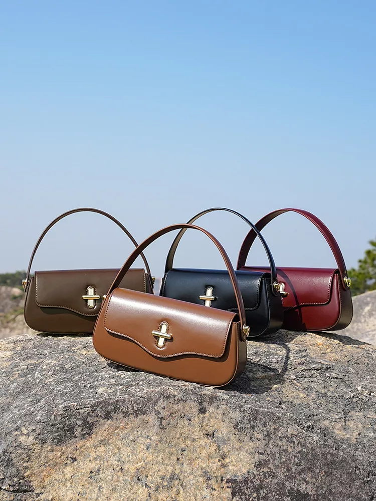 Luxury Genuine Leather Crossbody Satchel Handbag for Women - Image 6