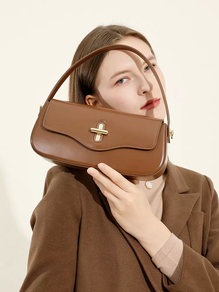 Luxury Genuine Leather Crossbody Satchel Handbag for Women - Image 4