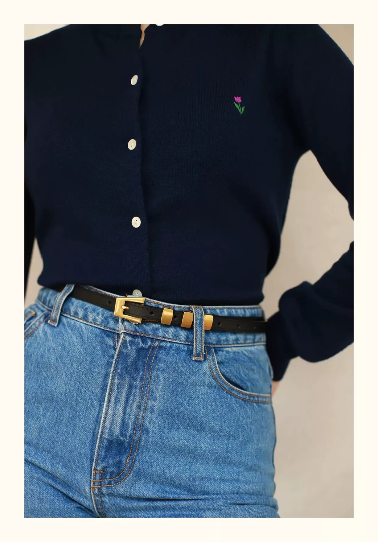 Fashion Skinny Leather Waist Belt with Gold Buckle for Women - Cowhide Decorative Waistband - Image 7