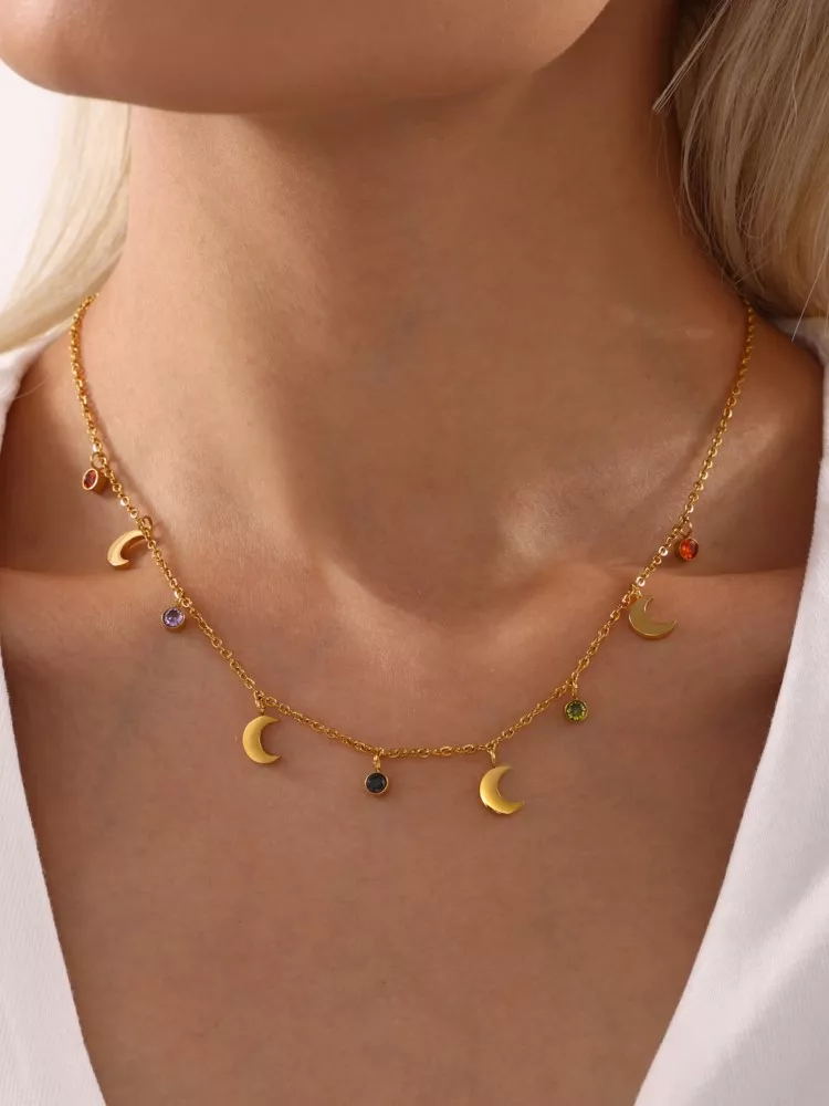 18k Gold Plated Stainless Steel Necklace - Image 3