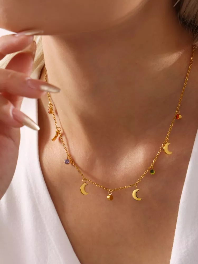 18k Gold Plated Stainless Steel Necklace - Image 4