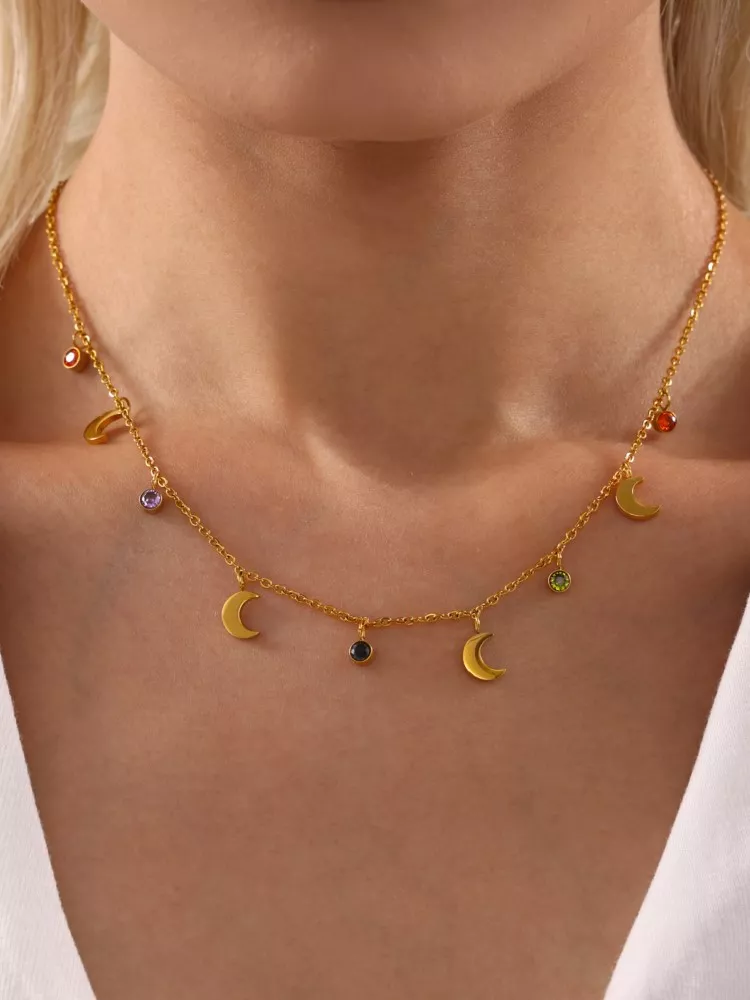 18k Gold Plated Stainless Steel Necklace - Image 2
