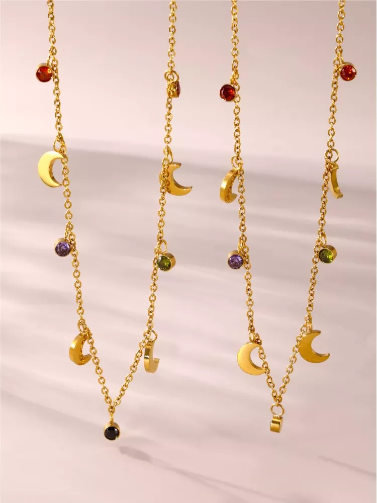 18k Gold Plated Stainless Steel Necklace - Image 5