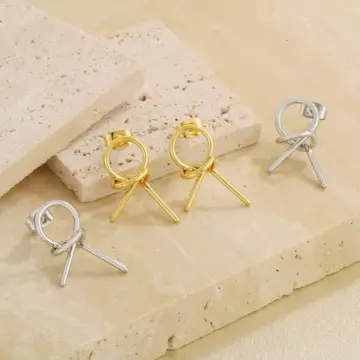 Hollowed Out Stainless Steel Earrings for Women