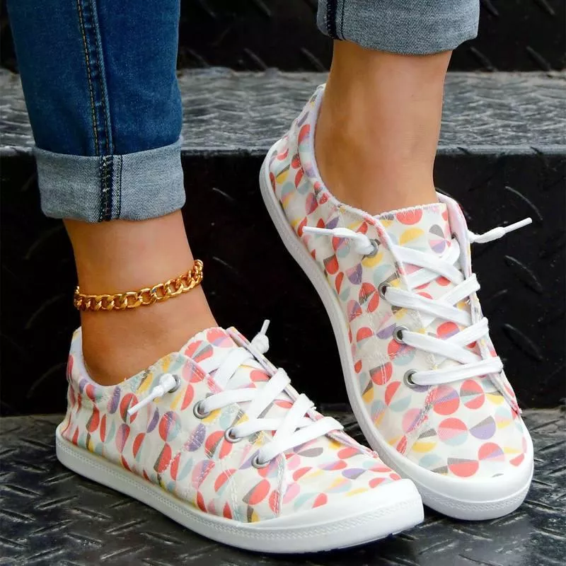 Women’s Floral Print Casual Sneakers