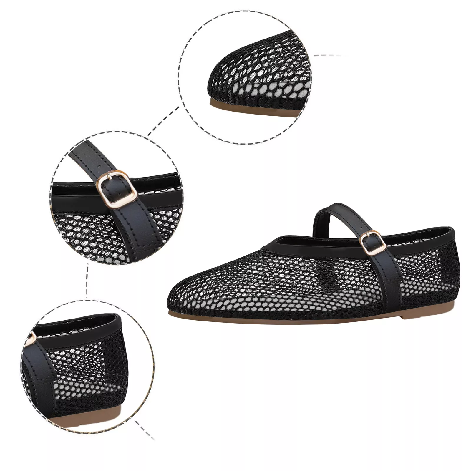 Women's Summer Fishnet Casual Shoes - Image 6