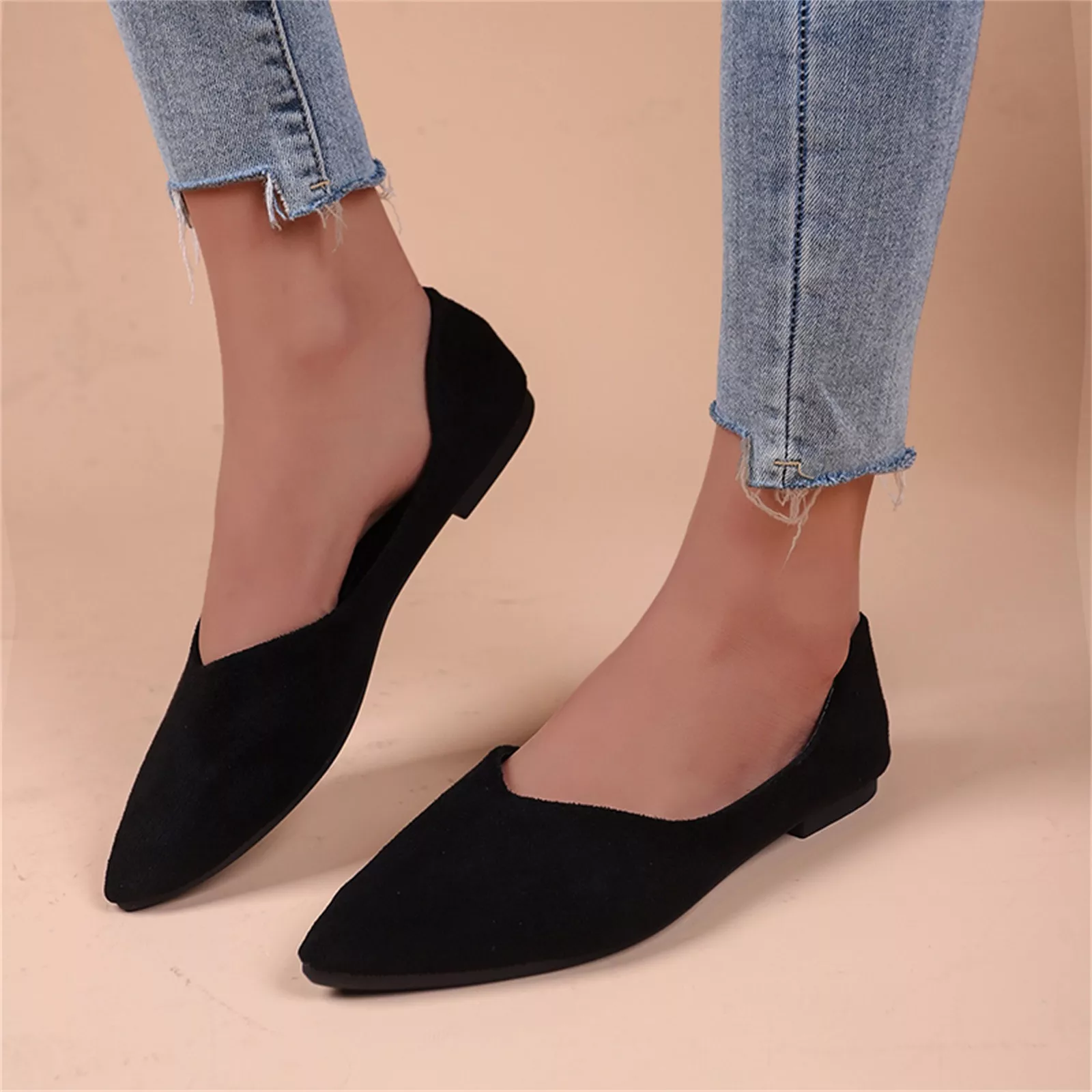 Women's Summer Pointed Toe Slip-On Flats - Image 4