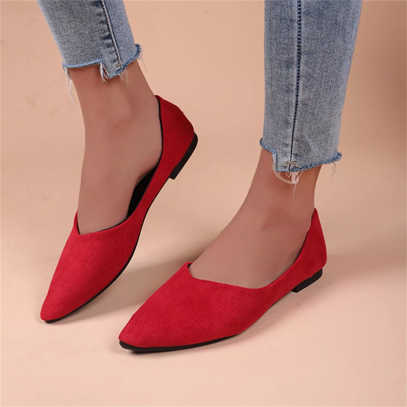 Women's Summer Pointed Toe Slip-On Flats - Image 3